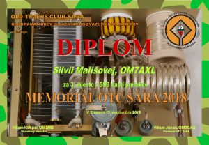 Diplom OM7AXL